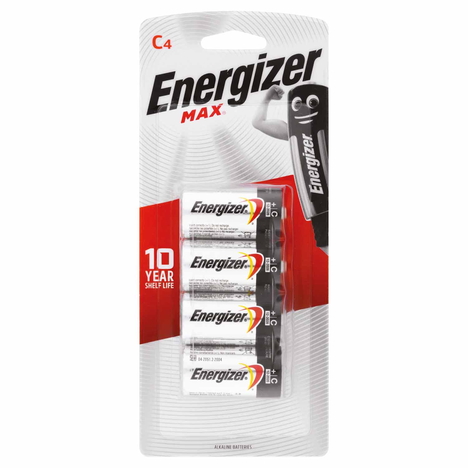 ENERGIZER MAX C BATTERY CD/4 E93BP4T