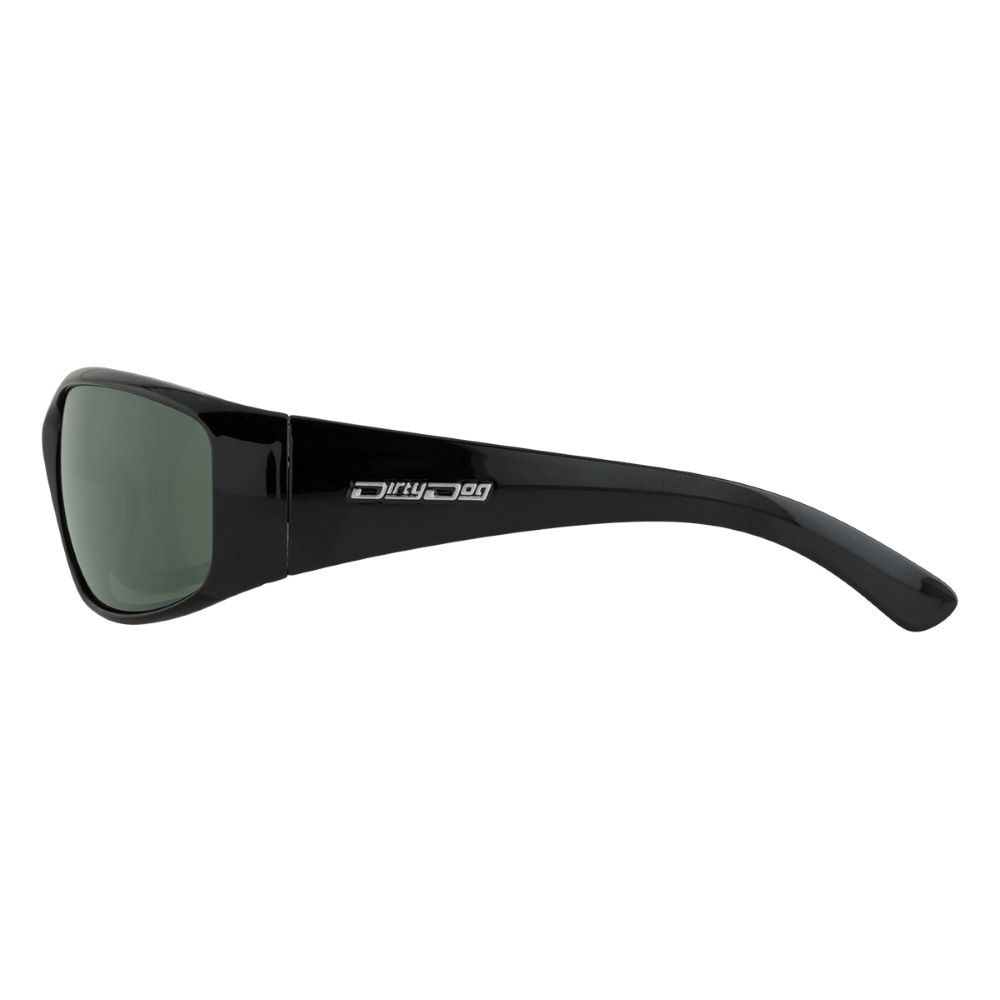 DIRTY DOG SAFETY SUNGLASSES GRILL POLARISED BLACK/GREEN - Image 2