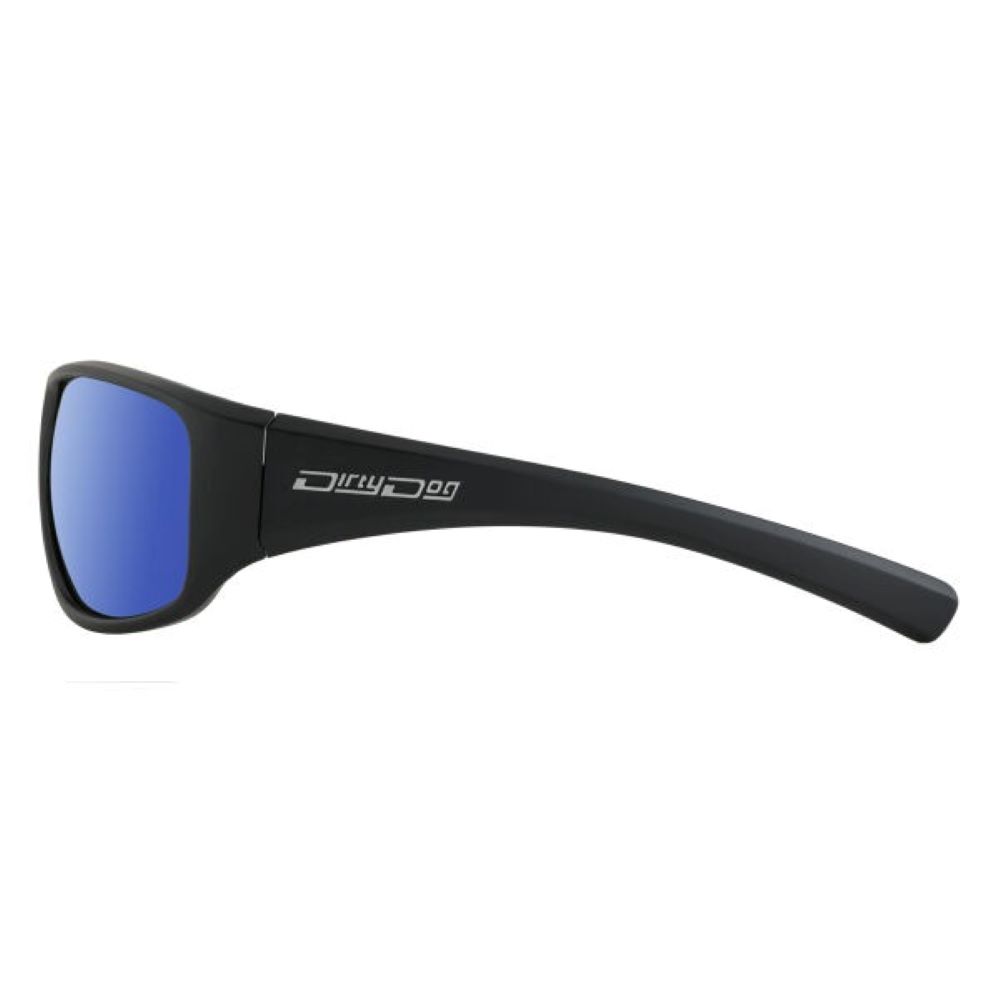 DIRTY DOG SAFETY SUNGLASSES WICKED BLACK/BLUE MIRROR - Image 2