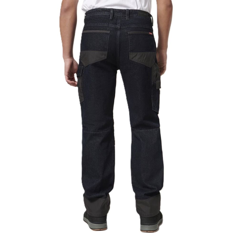 HARD YAKKA CARGO JEANS LEGENDS 92R *BLUE/BLACK* - Image 3