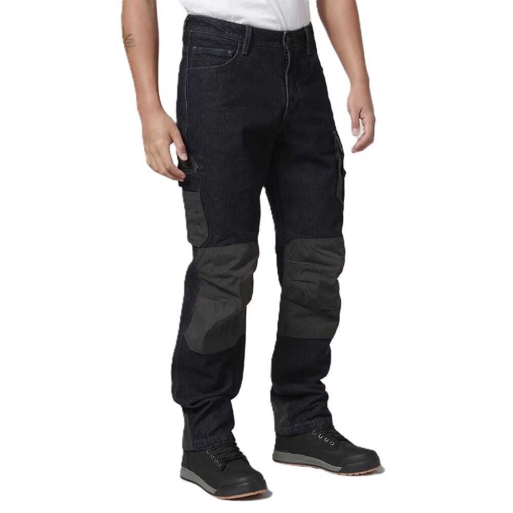 HARD YAKKA CARGO JEANS LEGENDS 92R *BLUE/BLACK* - Image 4