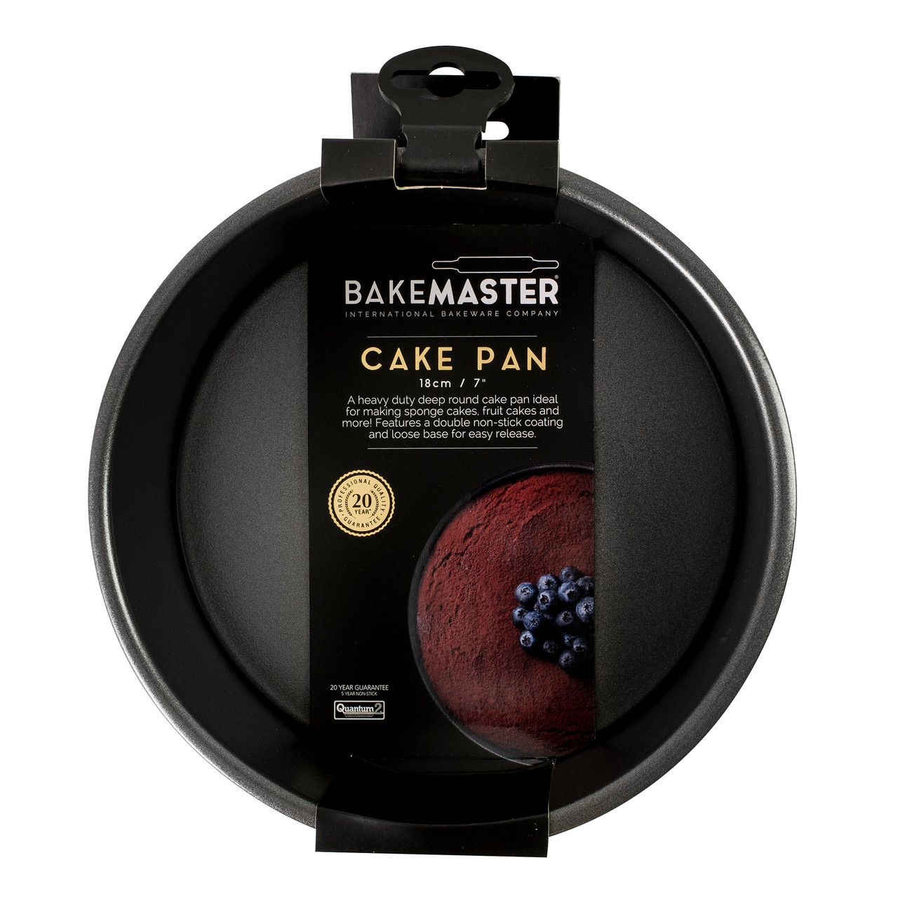 CAKE BAKING TIN BAKEMASTER ROUND 18cm LOOSE BASE - Image 3