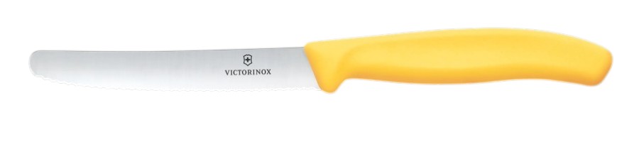 KNIFE VICTORINOX TOMATO WAVY 11cm YELLOW