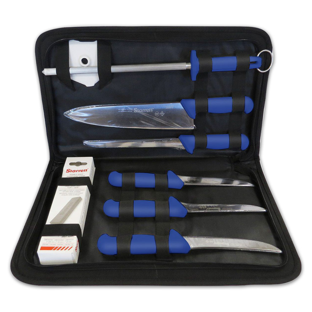 STARRETT 8 PIECE PROFESSIONAL KNIFE SET BLUE
