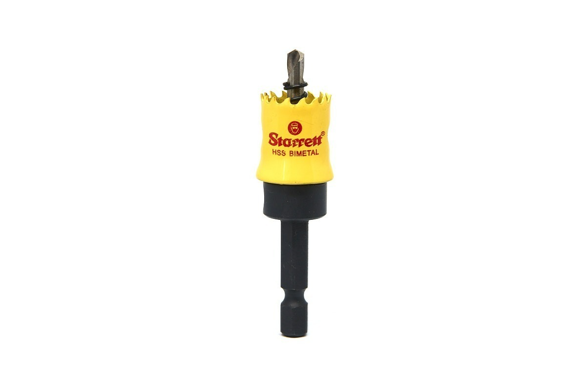 STARRETT 16mm BI-METAL SMOOTHCUT HOLESAW 1/4HEX SHANK (5/8)