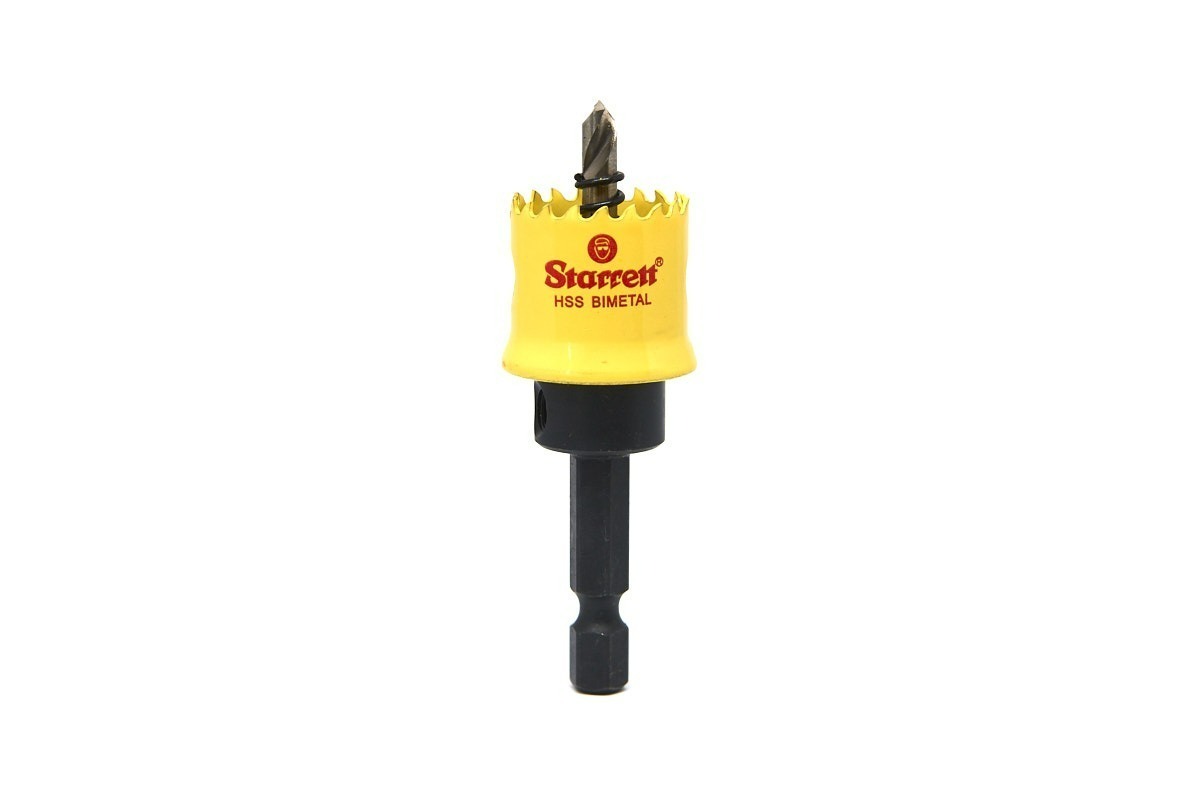 STARRETT 20mm BI-METAL SMOOTHCUT HOLESAW 1/4HEX SHANK (25/32)