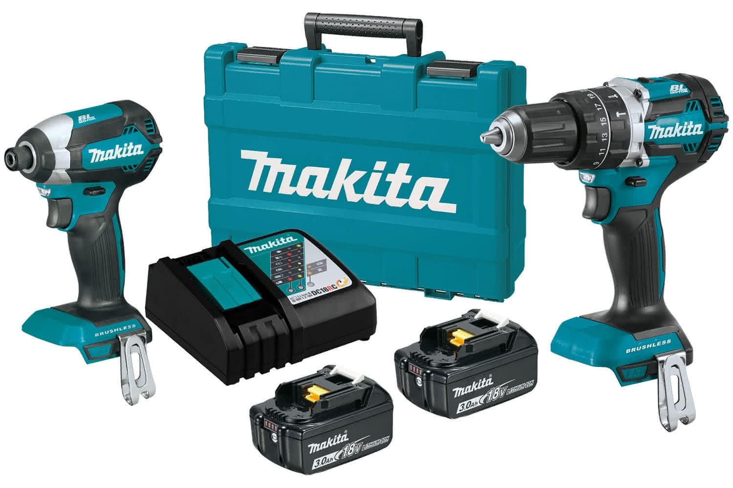 DRILL & IMPACT DRIVER KIT MAKITA DLX2180X 18v 3ah