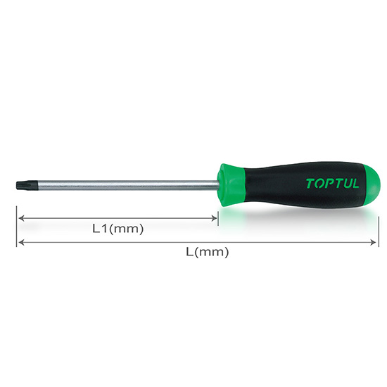 SCREWDRIVER TOPTUL T15x80mm TORX