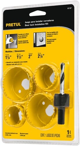 HOLE SAW SET 32mm-53mm PRETUL 5Pce