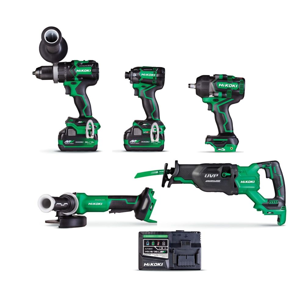 HIKOKI 5-TOOL COMBO KIT 36v BRUSHLESS KC365DF(GRZ)