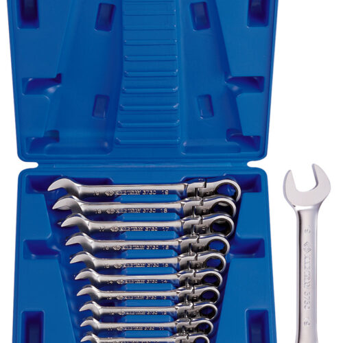 RATCHET SPANNER SET KING TONY FLEXIBLE HEAD 8-19mm 12pce