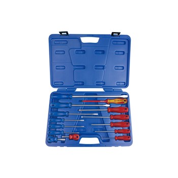 SCREWDRIVER SET KING TONY STD+GO-THRU INSULATED 14pce