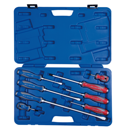SCREWDRIVER SET KING TONY GO-THRU 8pce