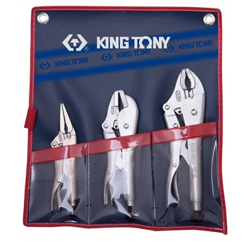 LOCKING PLIER SET KING TONY 3pce