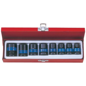 IMPACT SOCKET SET KING TONY 1/2DR 10-24mm 8pce