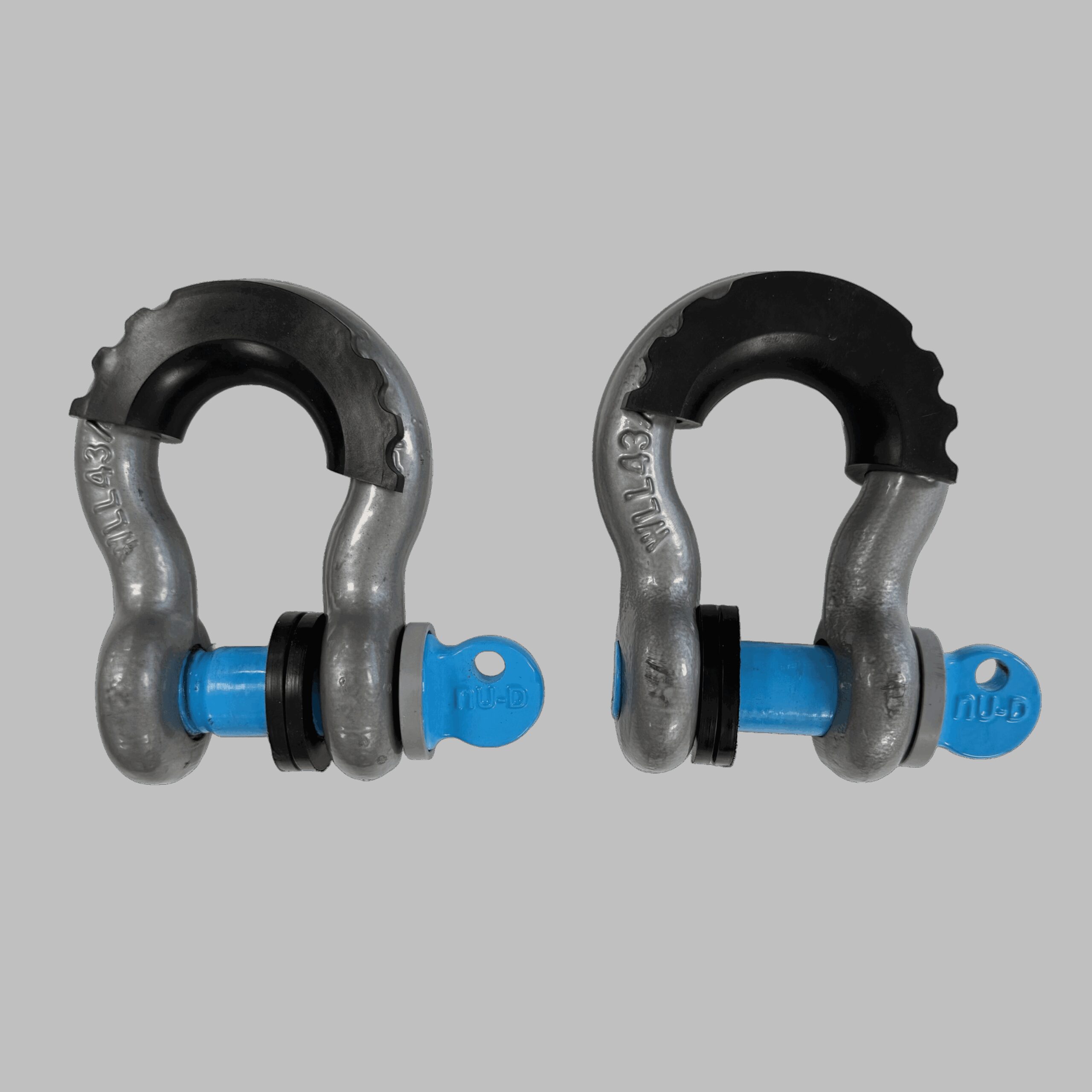 NU-D DEE SHACKLE 19mm GALV 4750kg TESTED EASY TIGHTEN/LOOSEN CAPTIVE PIN PKT/2