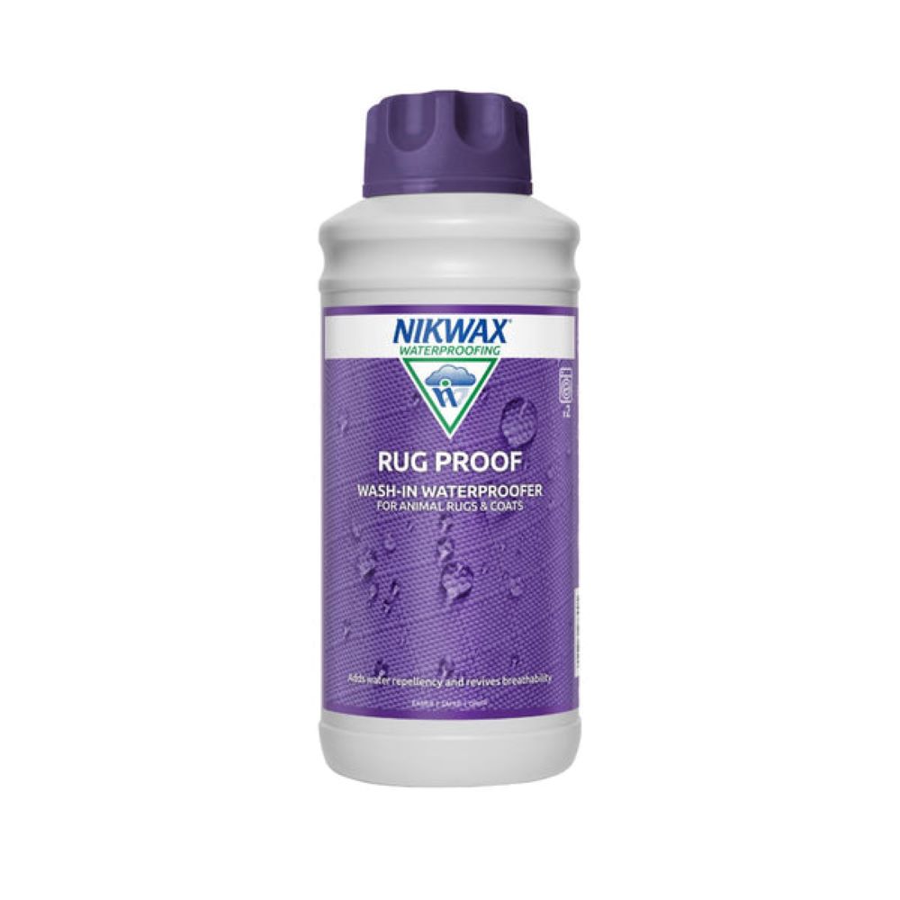 RUG PROOF NIKWAX WATERPROOFER FOR ANIMAL RUGS & COATS 1ltr