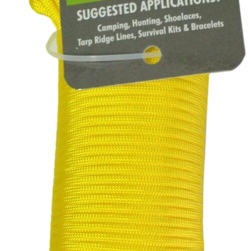 NYLON PARACORD 550 4mmx30m YELLOW XCEL