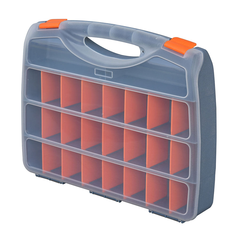 POWERBUILT STORAGE BOX 460x360x80mm 24 COMPARTMENT