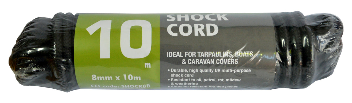 SHOCKCORD BLACK XCEL 8mm x 10M