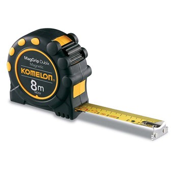 MEASURING TAPE 8m KOMELON MAGGRIP DUBLX 25mmBLADE DUAL SIDED